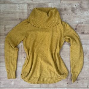 Tahari Mustard Cowl Neck Sweater